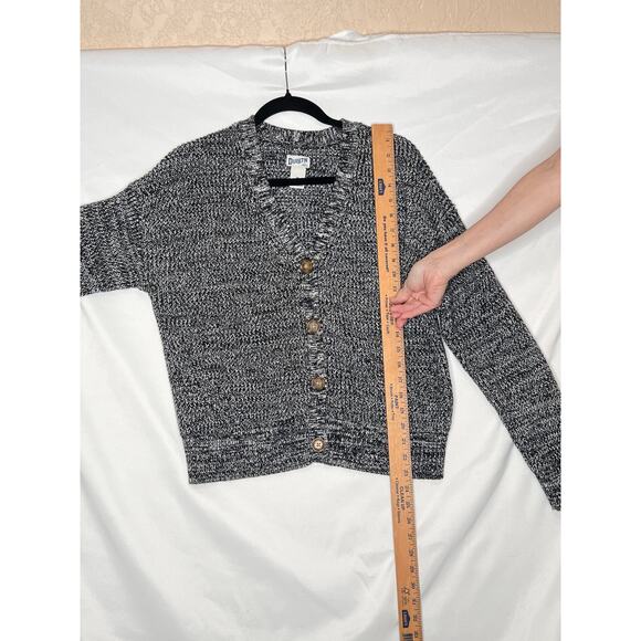 Duluth Trading size M cardigan button-up black/white/gray outdoors gorpcore - Picture 4 of 7